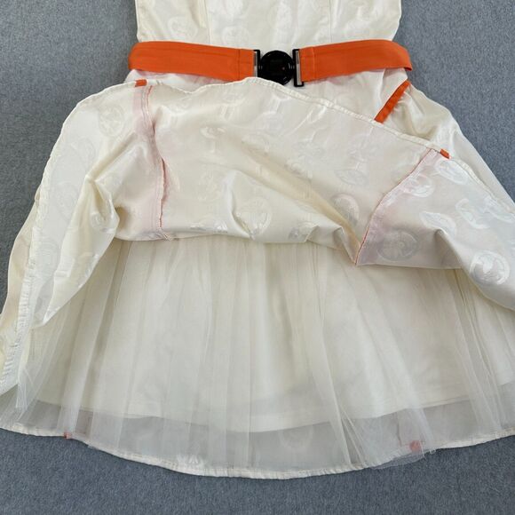 Star Wars Her Universe BB-8 Dress Size L White Orange Cosplay Belted Star Wars - Picture 8 of 16